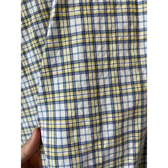 Vintage A Line Full Skirt Plaid Button Down Pockets Preppy 90s Maxi Modi - Picture 5 of 9